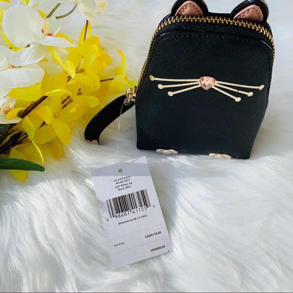 KATE SPADE MINI HAYDEN CAT CROSSBODY COIN PURSE - Picture 5 of 8